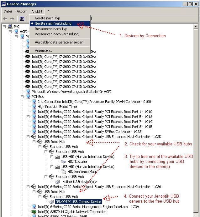 Performance with ProgRes® USB cameras