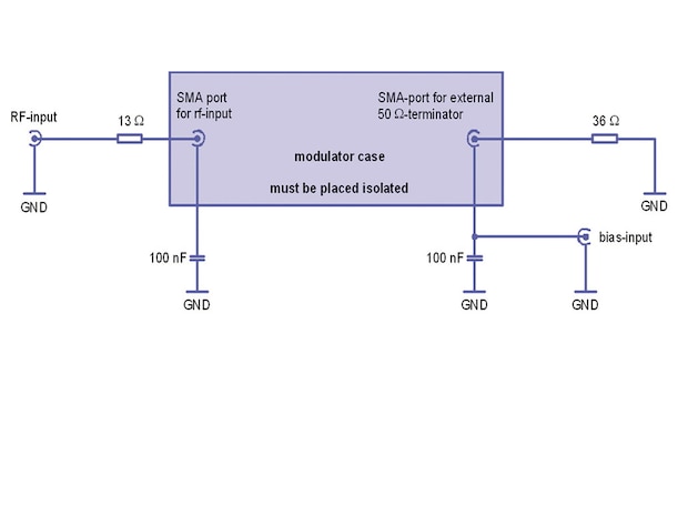 External wiring scheme for bias separation