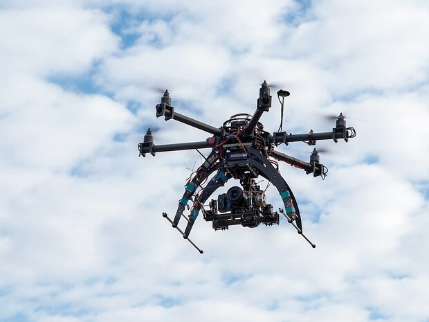 uav carrying sensor payload