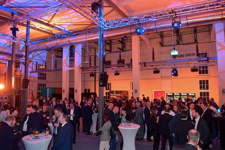 Guests at the New Year's reception in the Imaginata Jena