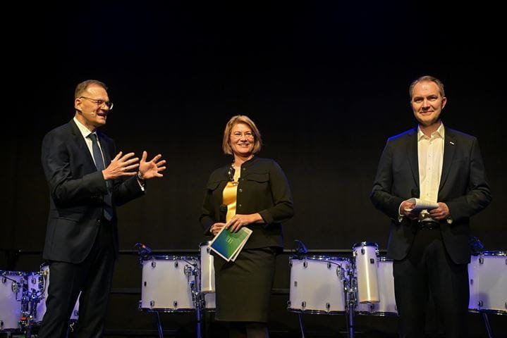 Jenoptik's Executive Board on stage