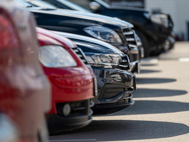 car park with different vehicles