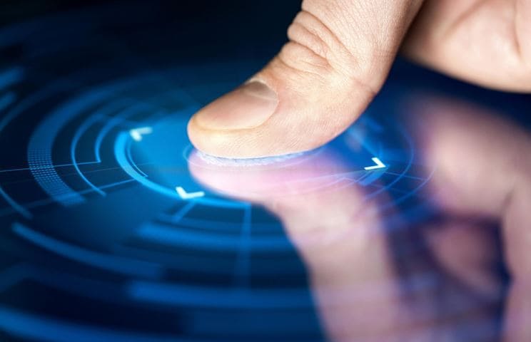 Fingerprint Sensor with a thumb