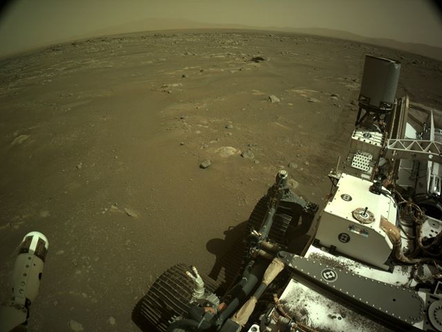 Picture of body of Mars rover Perseverance 