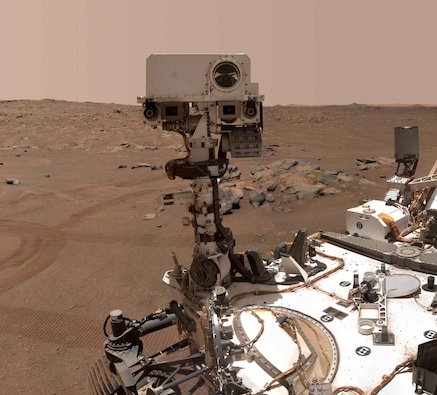 Perseverance takes a selfie on Mars